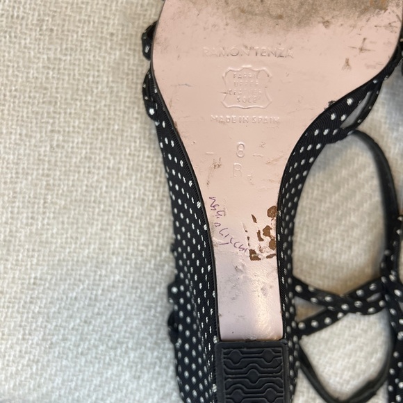 RAMÓN TENZA LADYBUG POLKA DOT WEDGE- Sz 8 - Picture 13 of 15